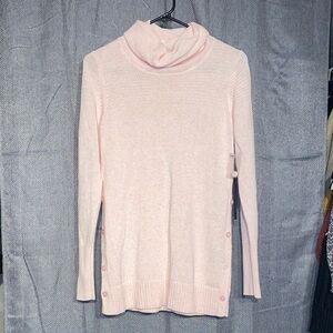 Tahari Pink Cowl Neck Sweater